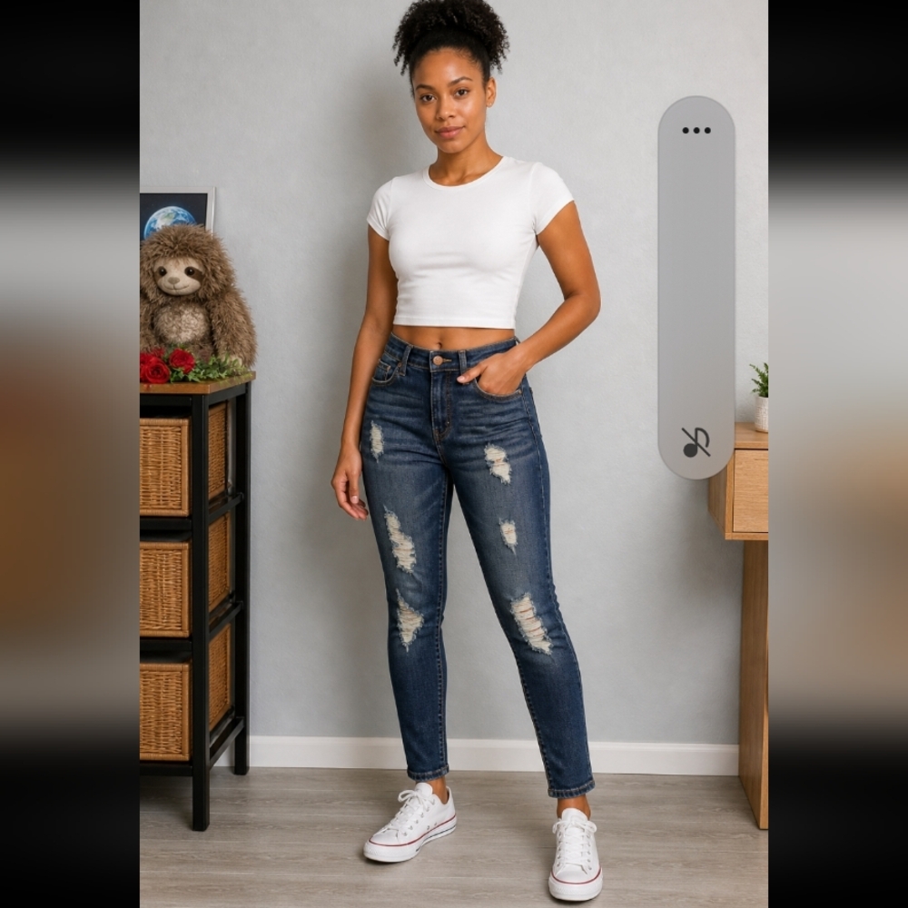 AERO High Rise Jegging Distressed 000R
